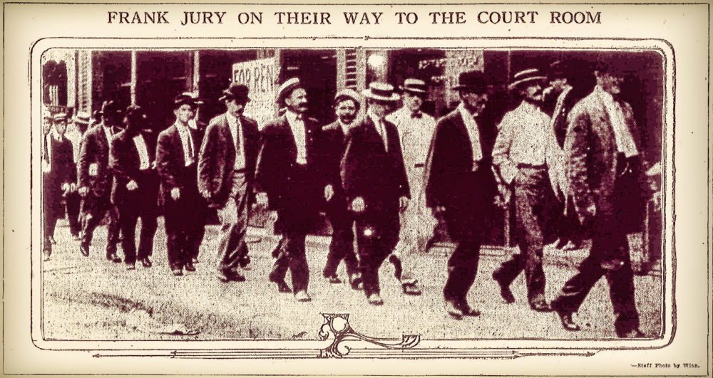 Frank Jury on Their Way to the Court Room